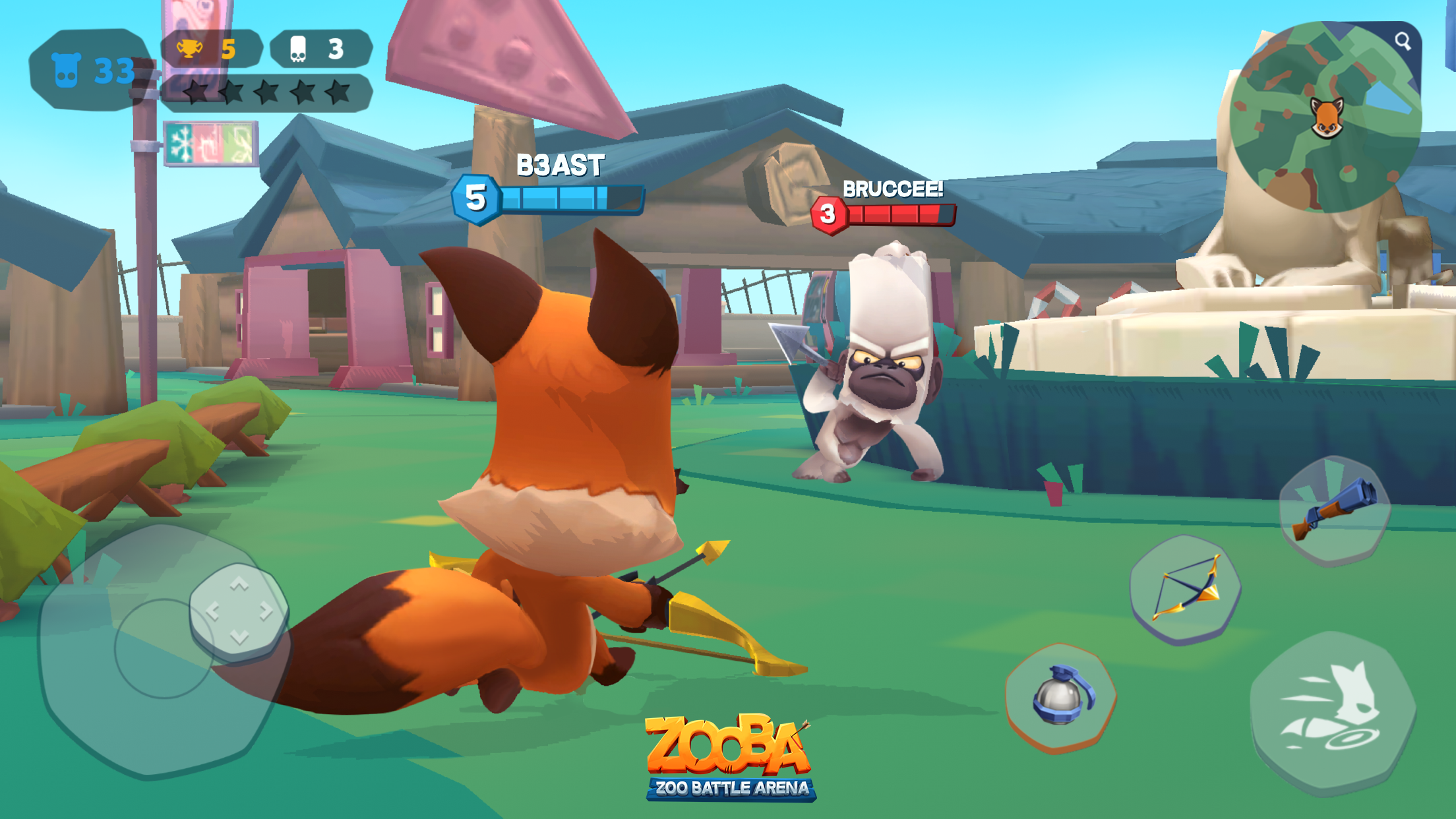 اسکرین شات 3 بازی Zooba: Fun Battle Royale Games