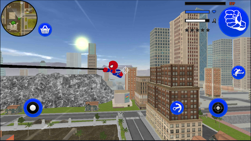 اسکرین شات 5 بازی Stickman Spider Rope Hero vegas Gangstar Crime