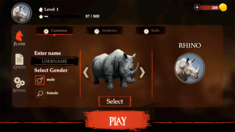 اسکرین شات 1 بازی The Rhinoceros