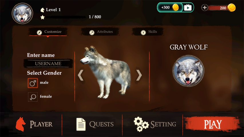 اسکرین شات 1 بازی The Wolf Simulator