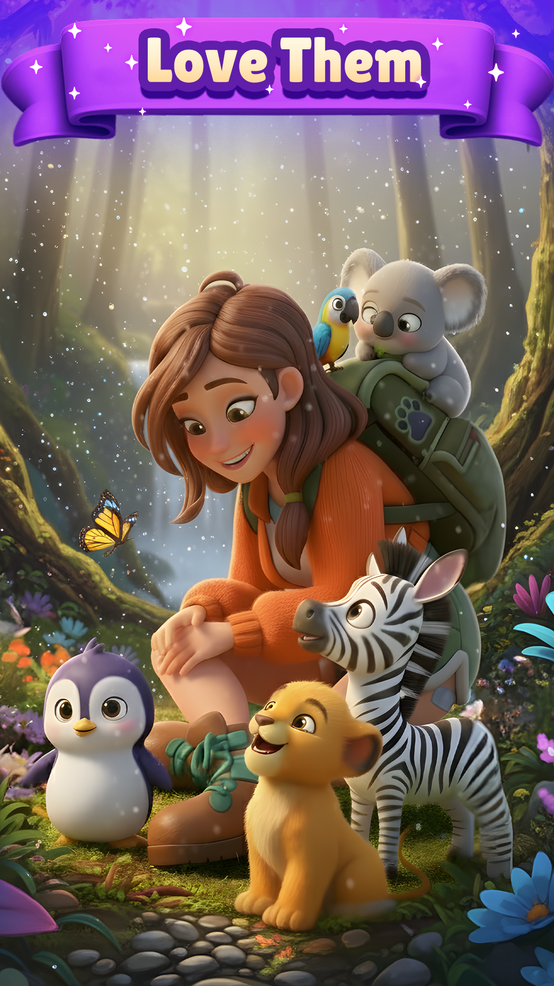 اسکرین شات 3 بازی Paradise Paws: Merge Animals