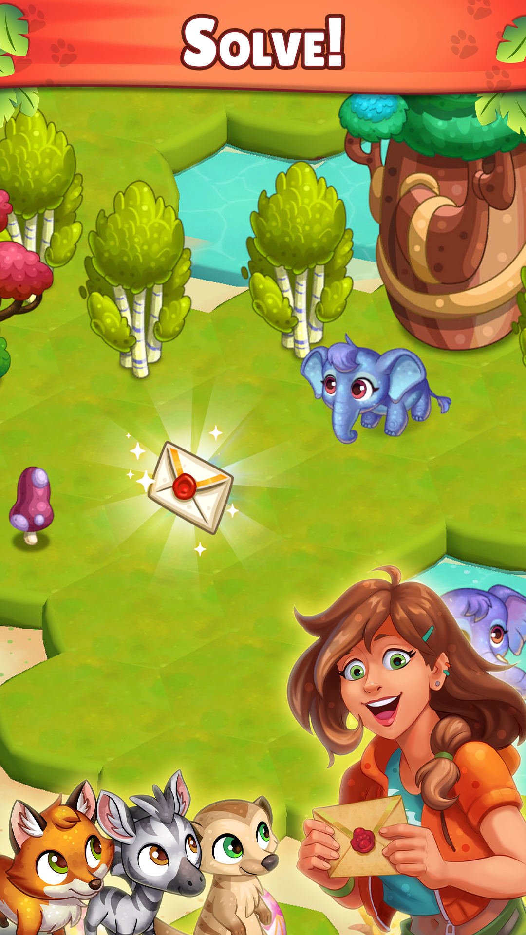اسکرین شات 4 بازی Paradise Paws: Merge Animals