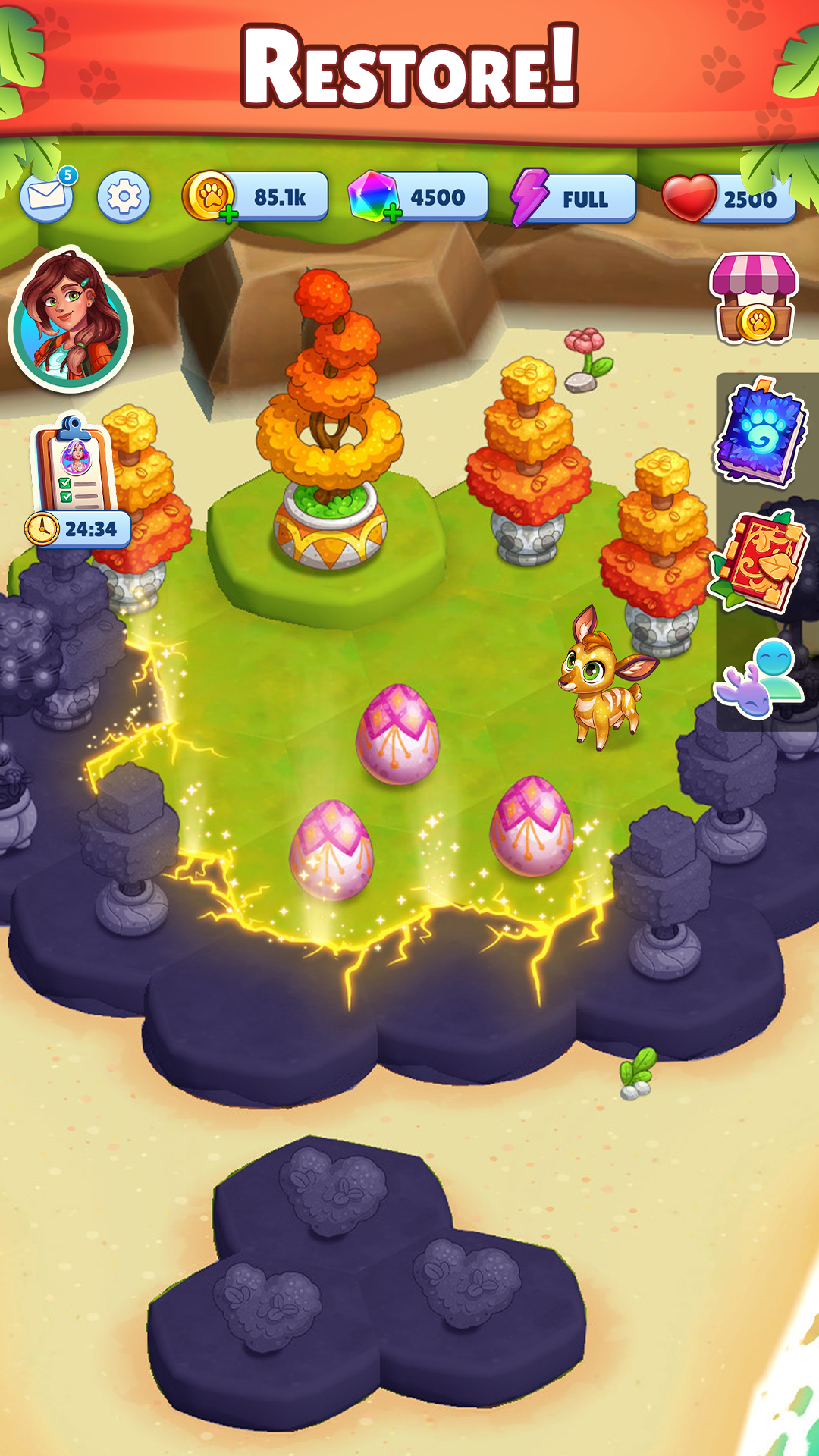 اسکرین شات 7 بازی Paradise Paws: Merge Animals