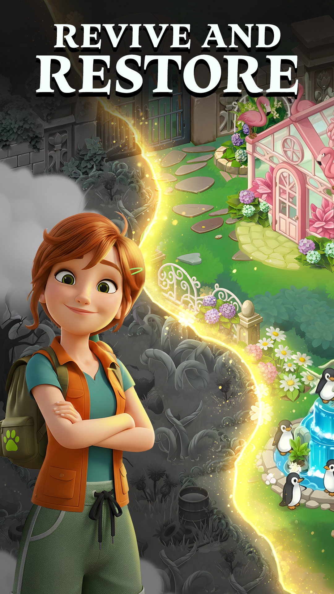 اسکرین شات 2 بازی Paradise Paws: Merge Animals