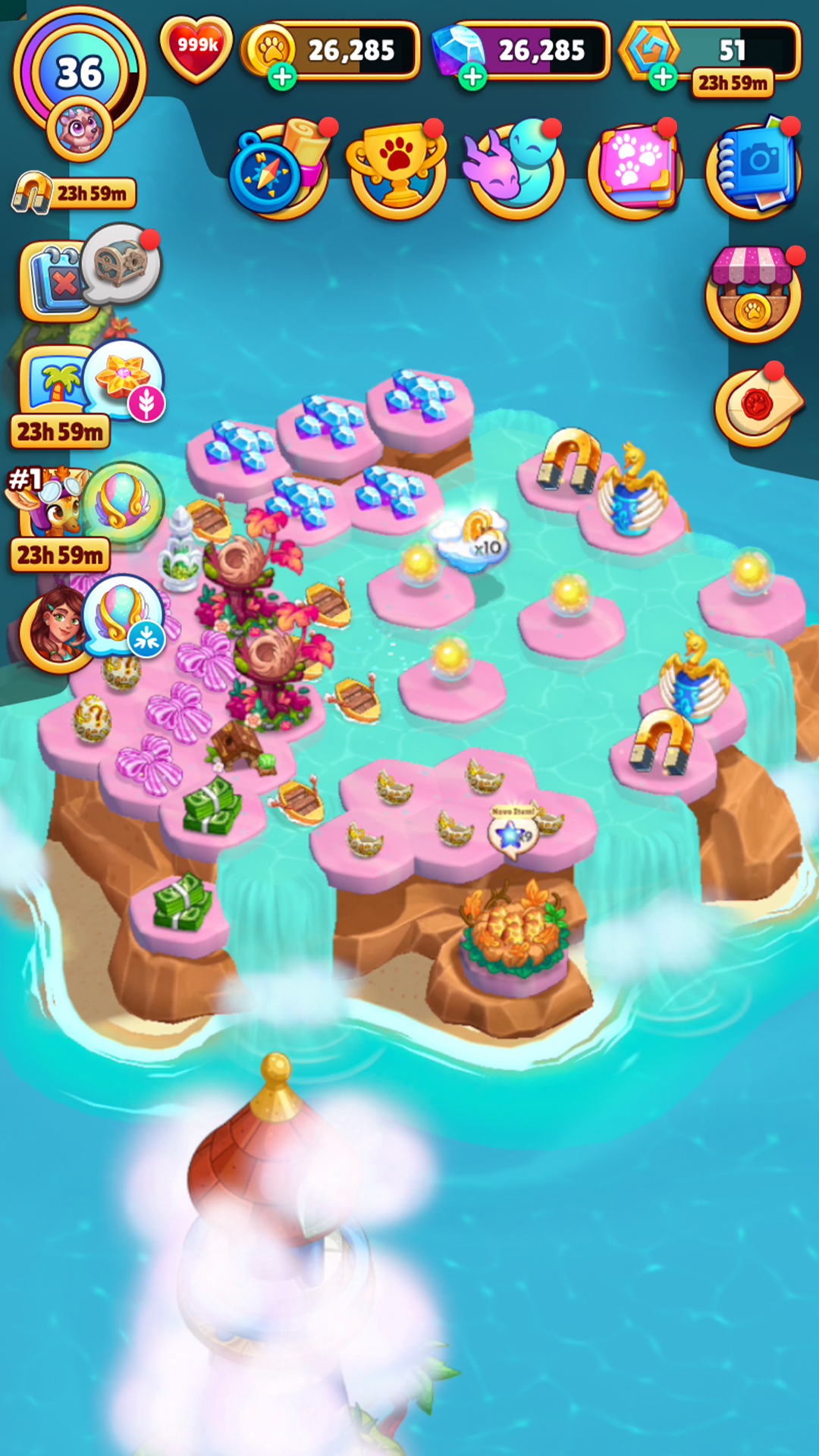 اسکرین شات 8 بازی Paradise Paws: Merge Animals