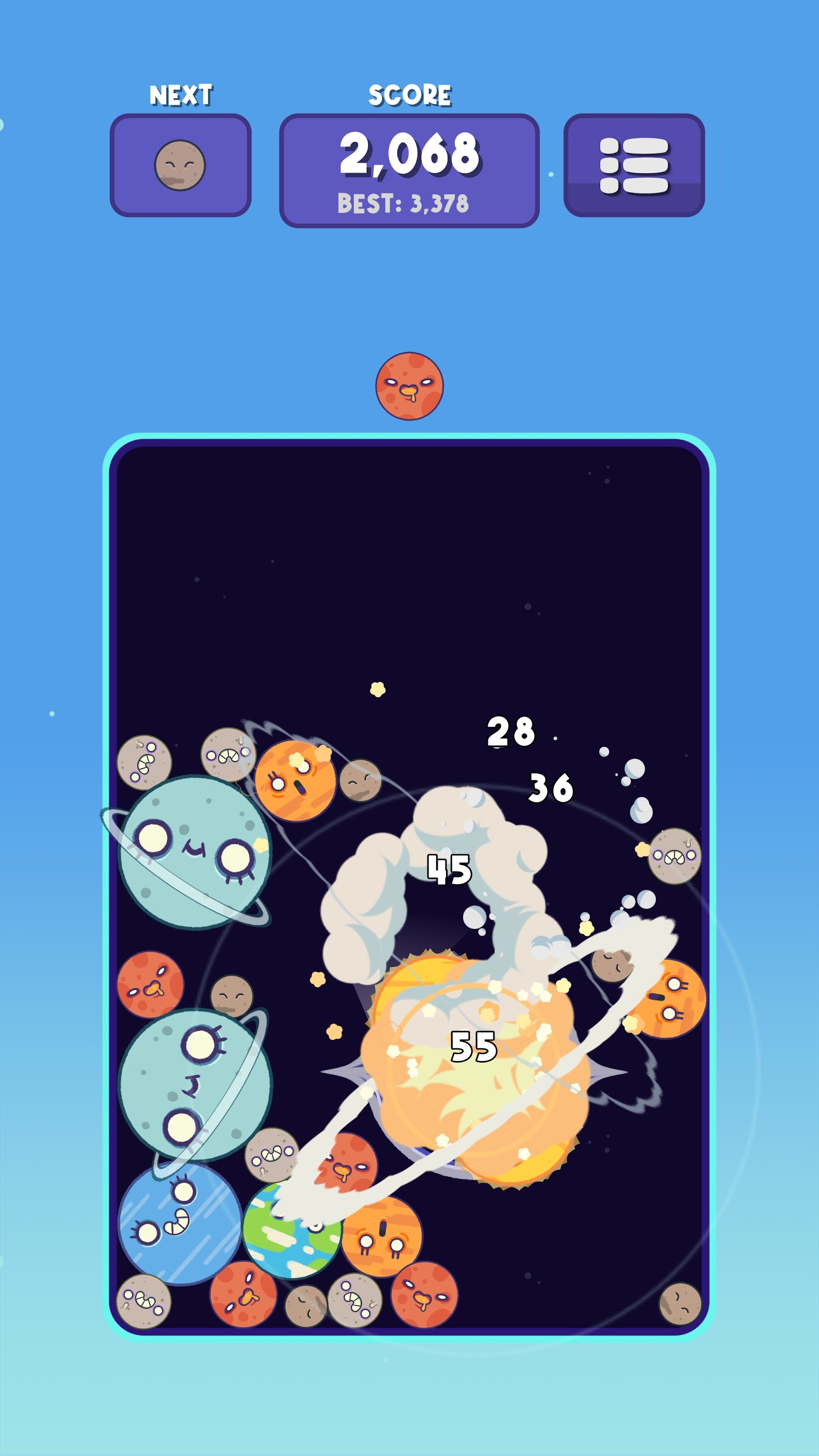 اسکرین شات 3 بازی Planets Merge: Puzzle Games
