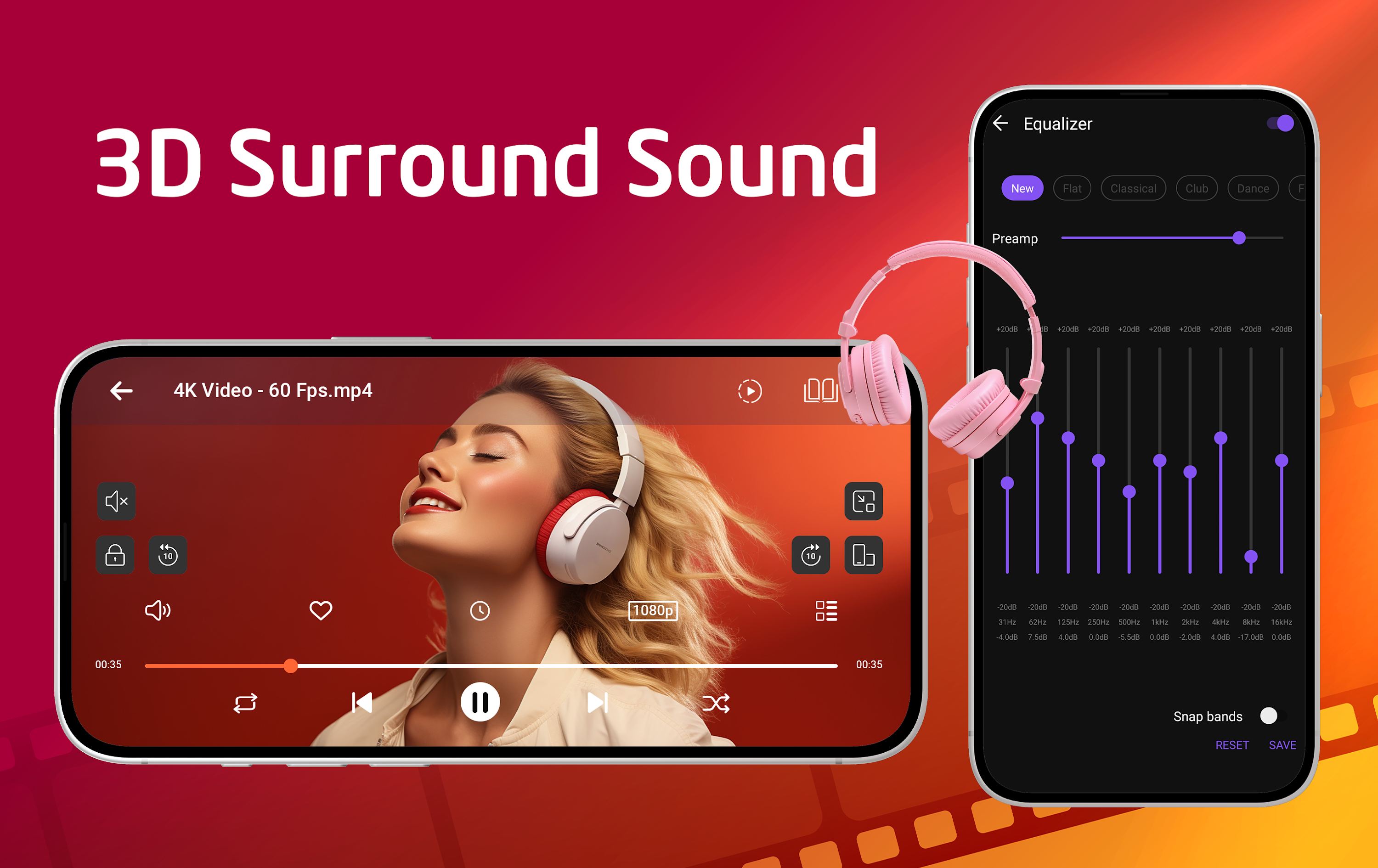 اسکرین شات 3 برنامه Video Player All Format-wTuber