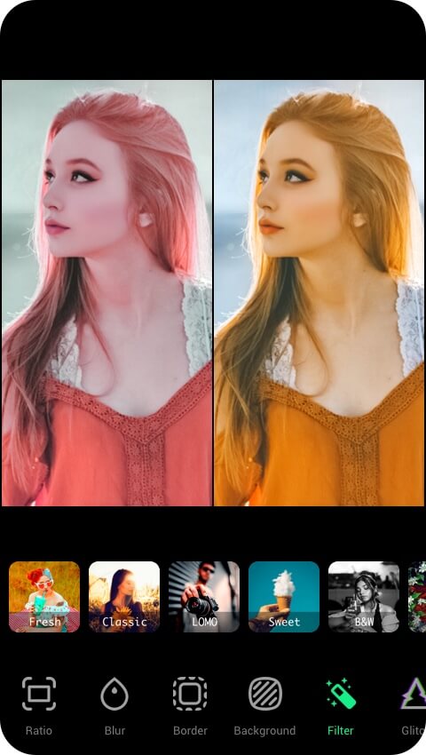 اسکرین شات 5 برنامه Snap Pic Collage Photo Editor