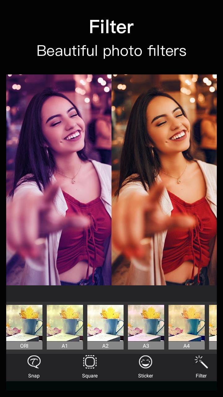 اسکرین شات 3 برنامه Snap Pic Beauty Selfie Camera