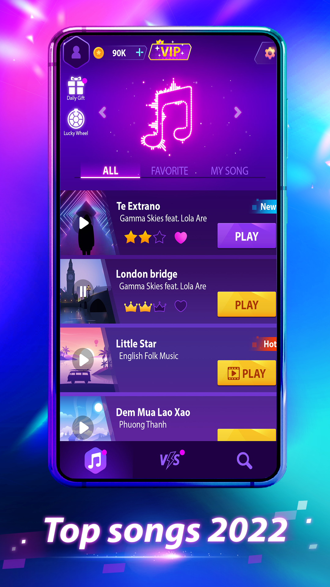 اسکرین شات 4 بازی Piano Beat - EDM Music Tiles