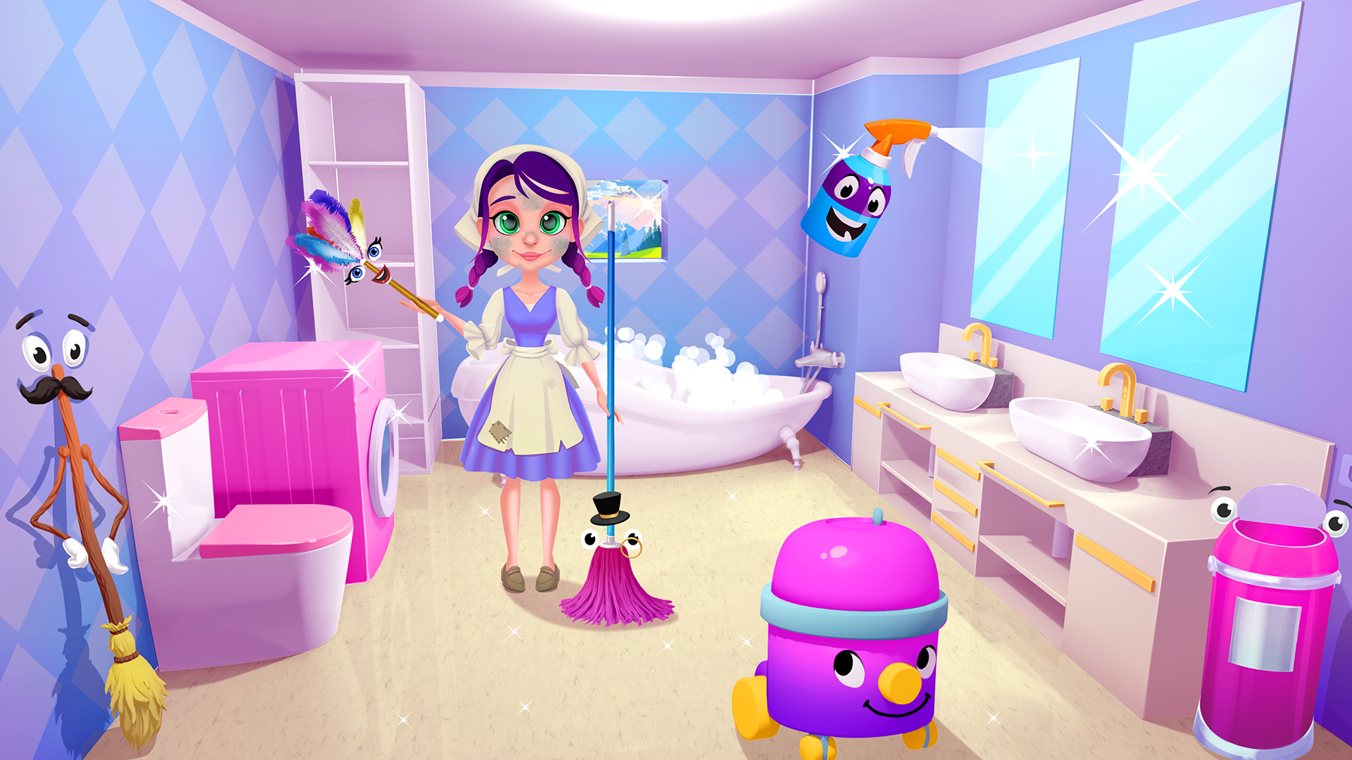 اسکرین شات 7 برنامه Violet Cinderella Castle Clean