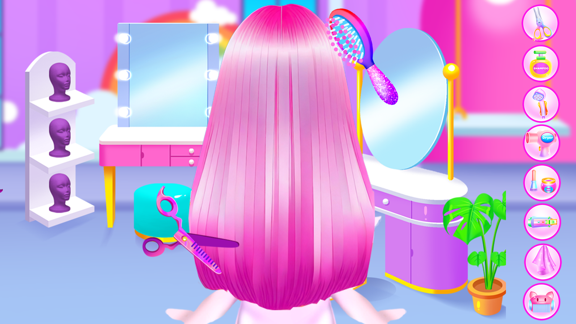 اسکرین شات 1 برنامه My Unicorn Hair Salon and Care