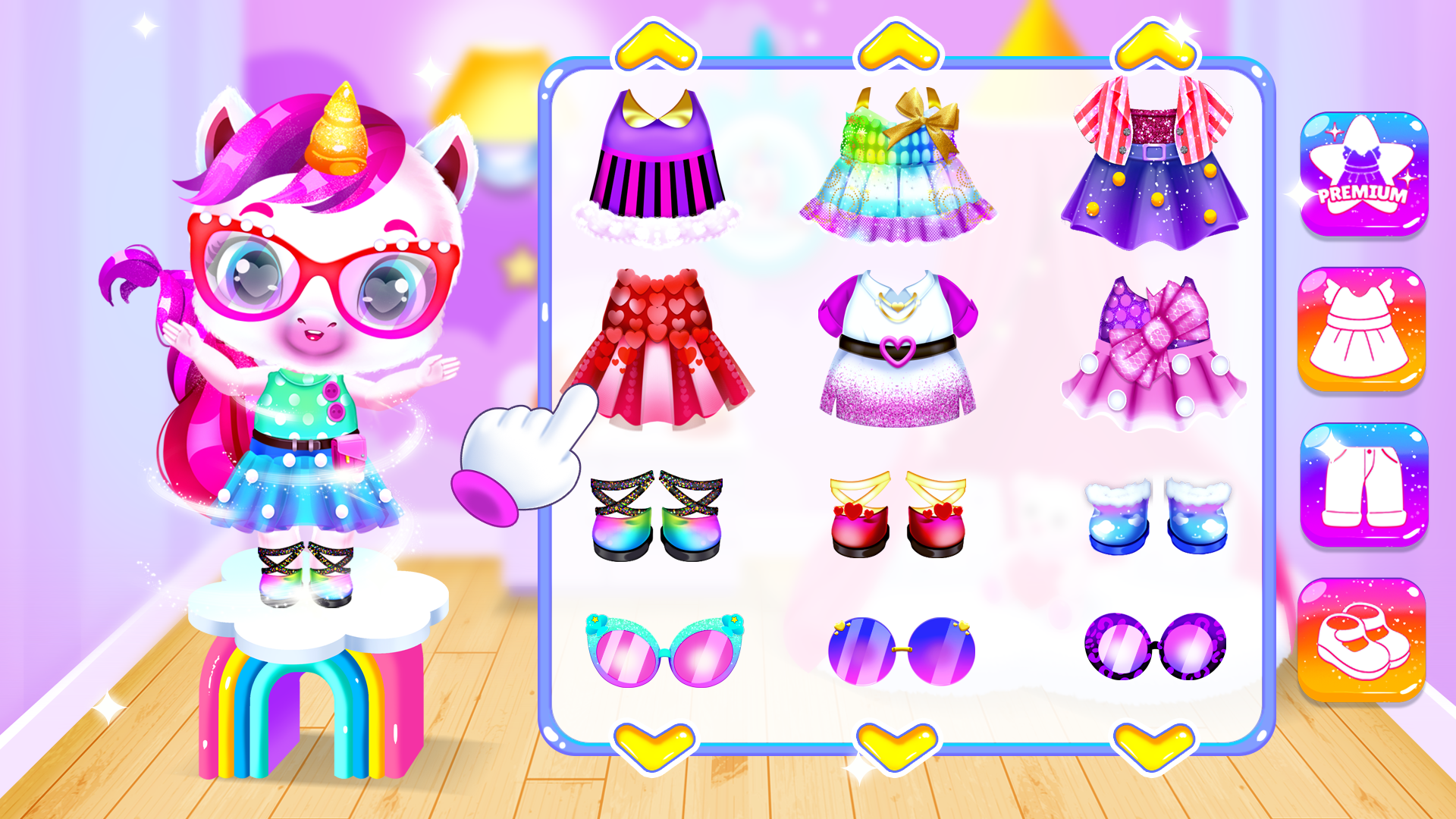 اسکرین شات 6 برنامه My Unicorn Hair Salon and Care
