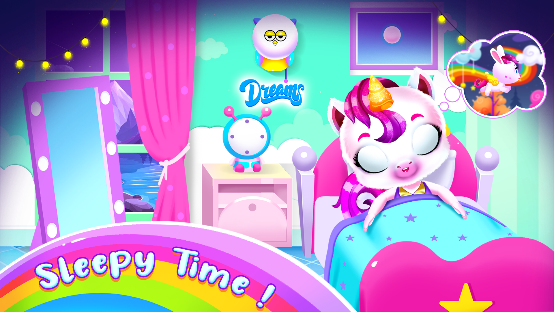 اسکرین شات 2 برنامه My Unicorn Hair Salon and Care