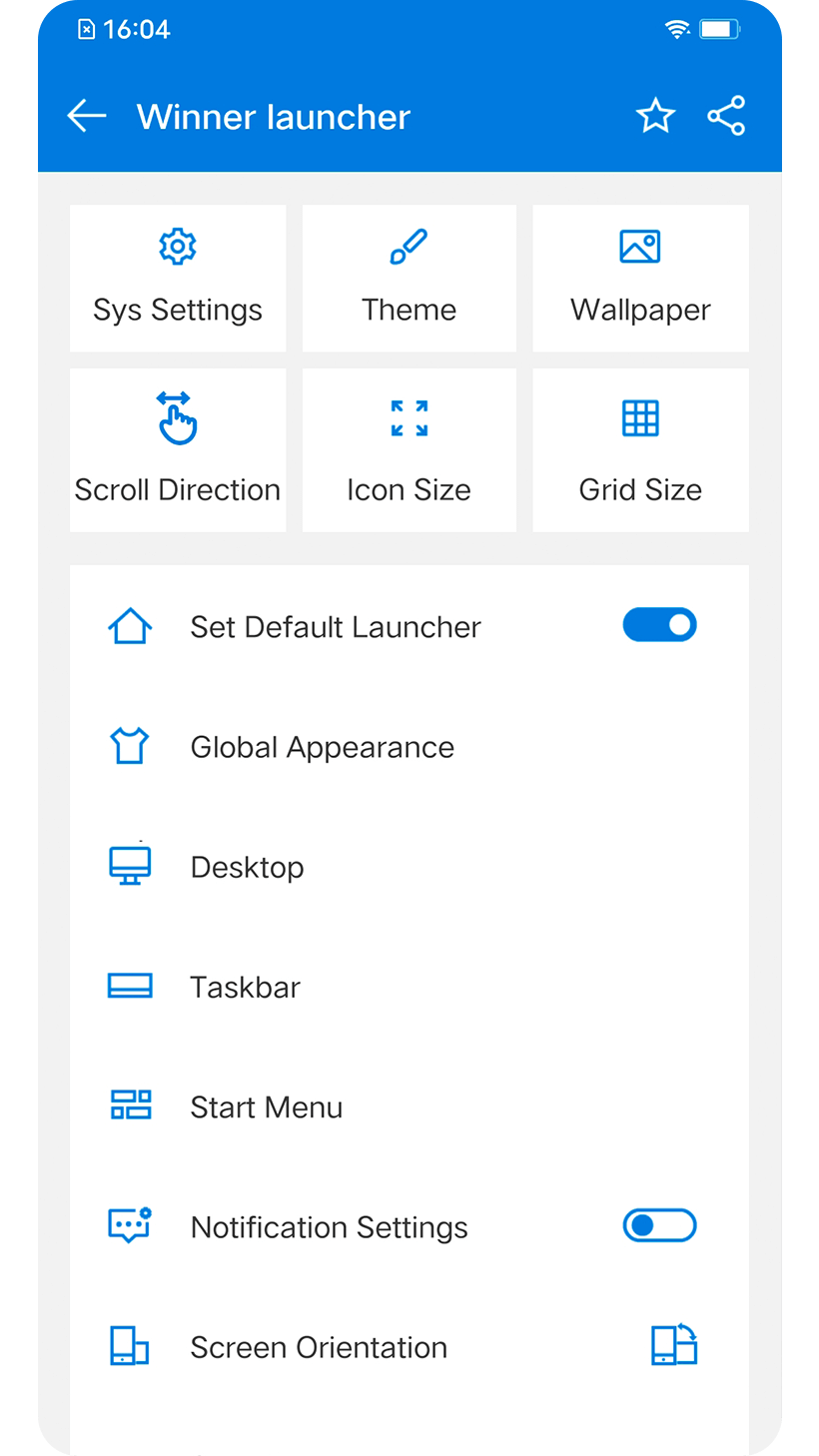 اسکرین شات 8 برنامه Winner Launcher for Windows UE