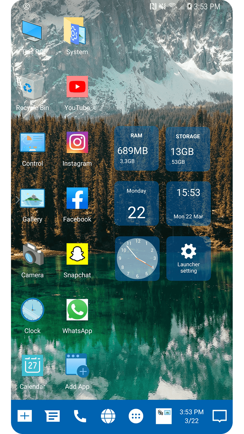 اسکرین شات 1 برنامه Winner Launcher for Windows UE