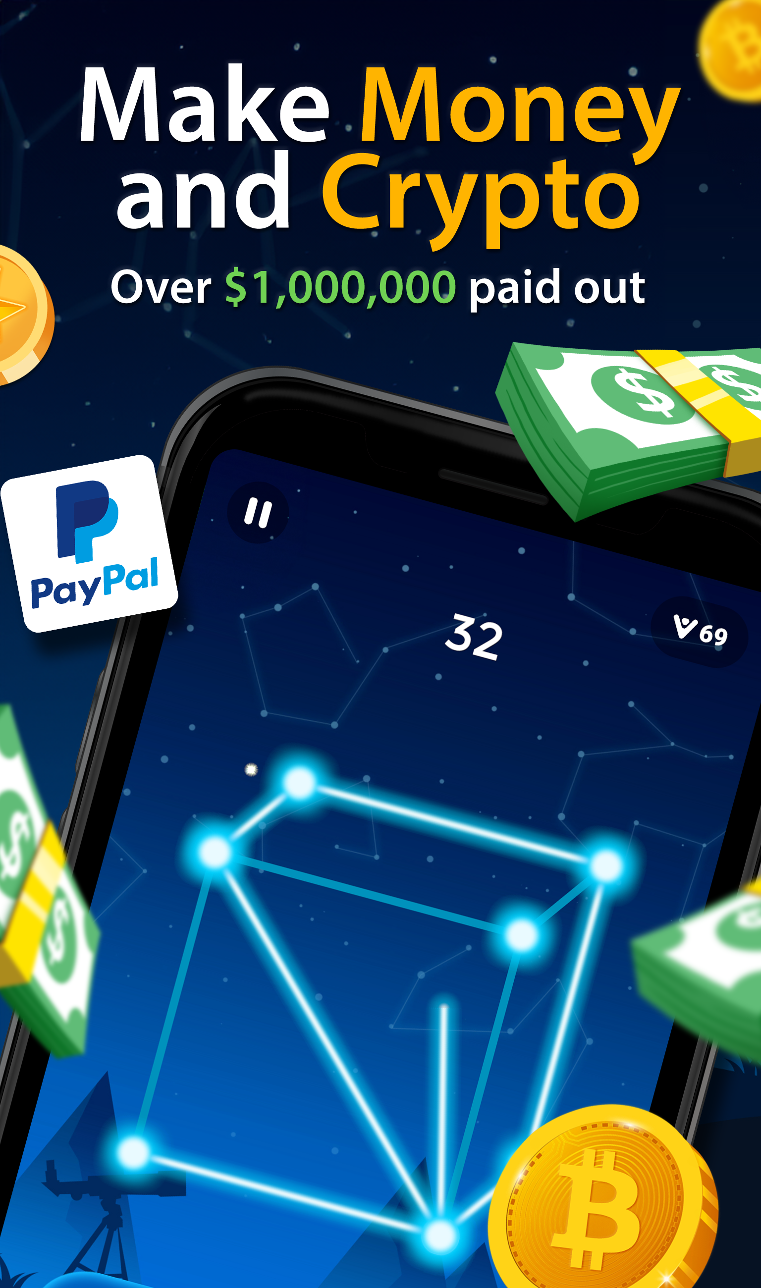 اسکرین شات 1 بازی Connect One - Make Money