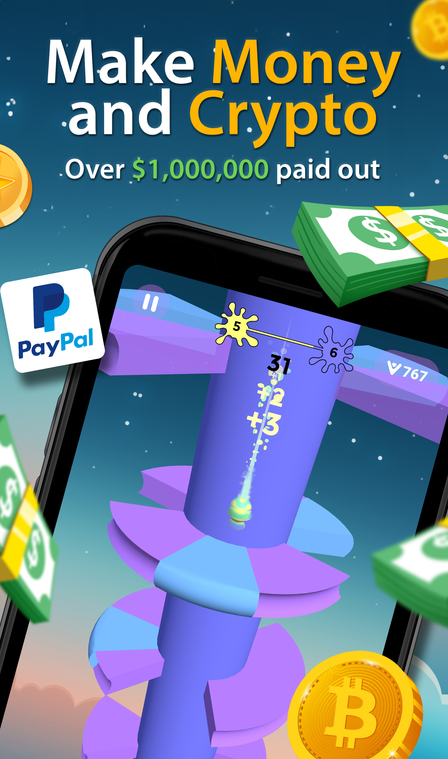 اسکرین شات 1 بازی Daring Descent - Make Money