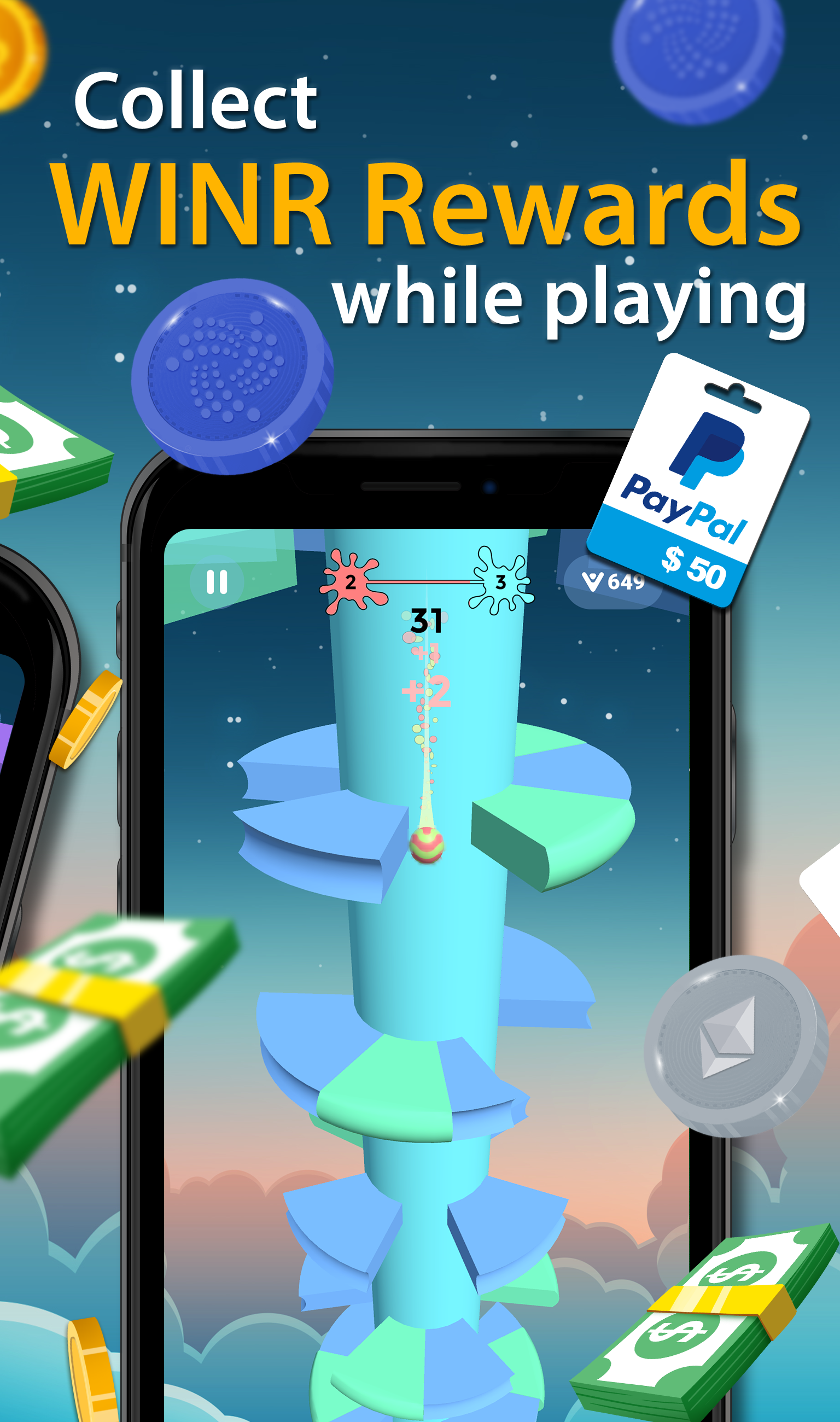 اسکرین شات 2 بازی Daring Descent - Make Money