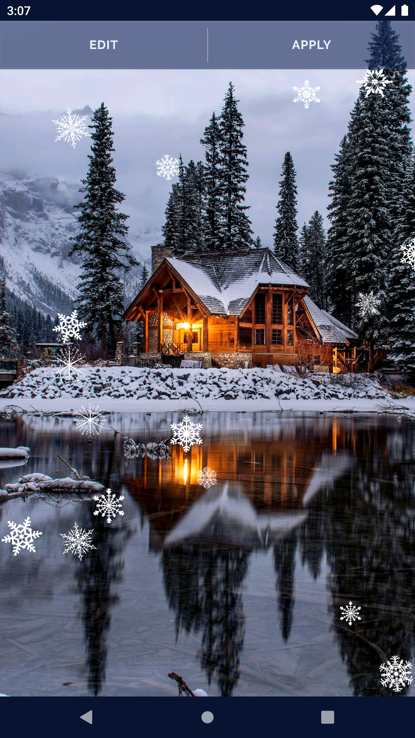 اسکرین شات 6 برنامه White Snow 3D Live Wallpaper