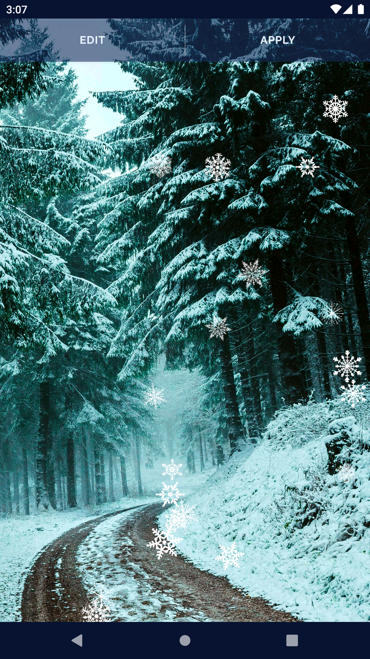 اسکرین شات 8 برنامه White Snow 3D Live Wallpaper