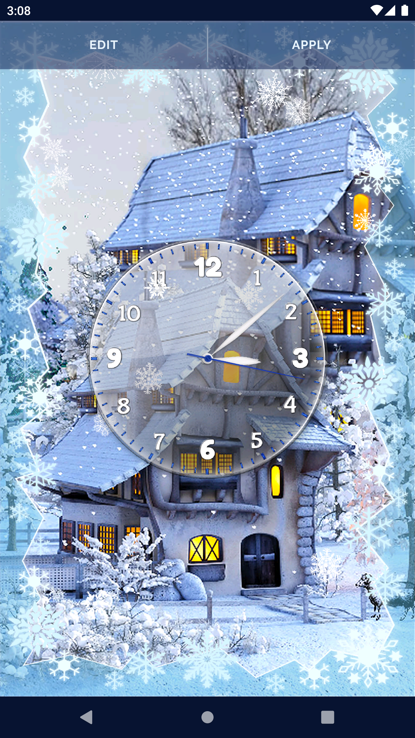 اسکرین شات 3 برنامه White Snow 3D Live Wallpaper