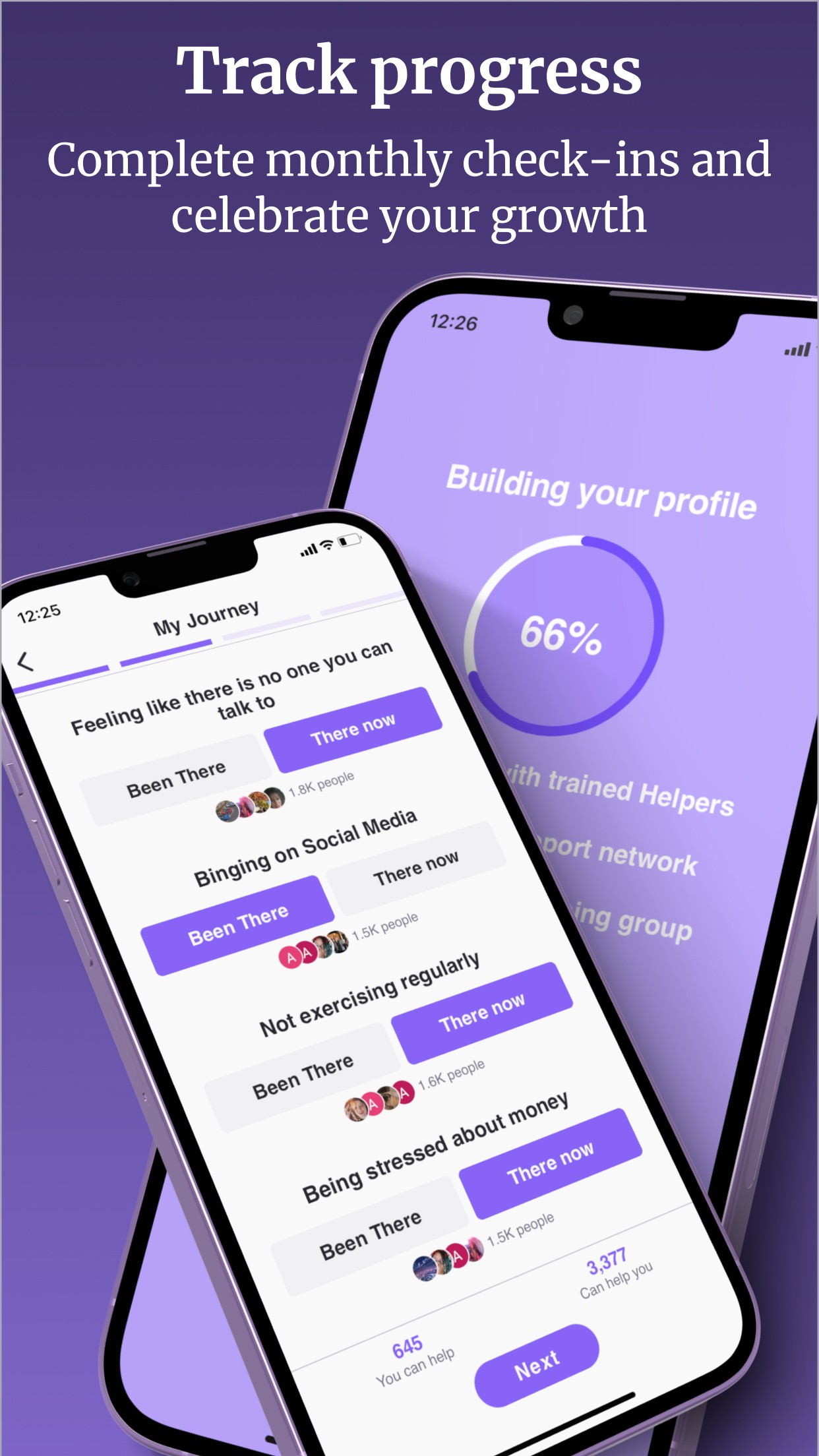 اسکرین شات 4 برنامه Wisdo: Mental Health & Support