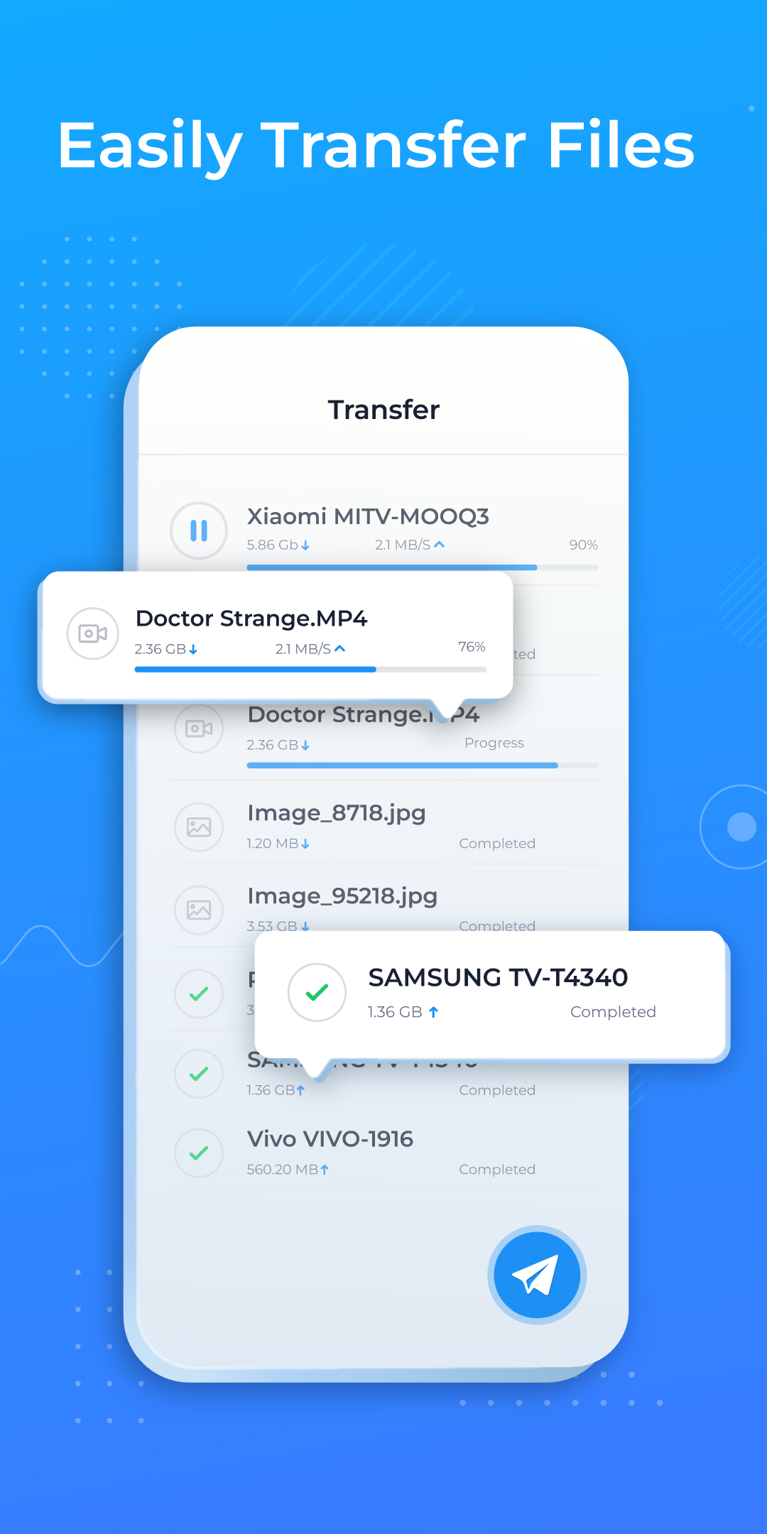 اسکرین شات 3 برنامه Send files to TV - File share