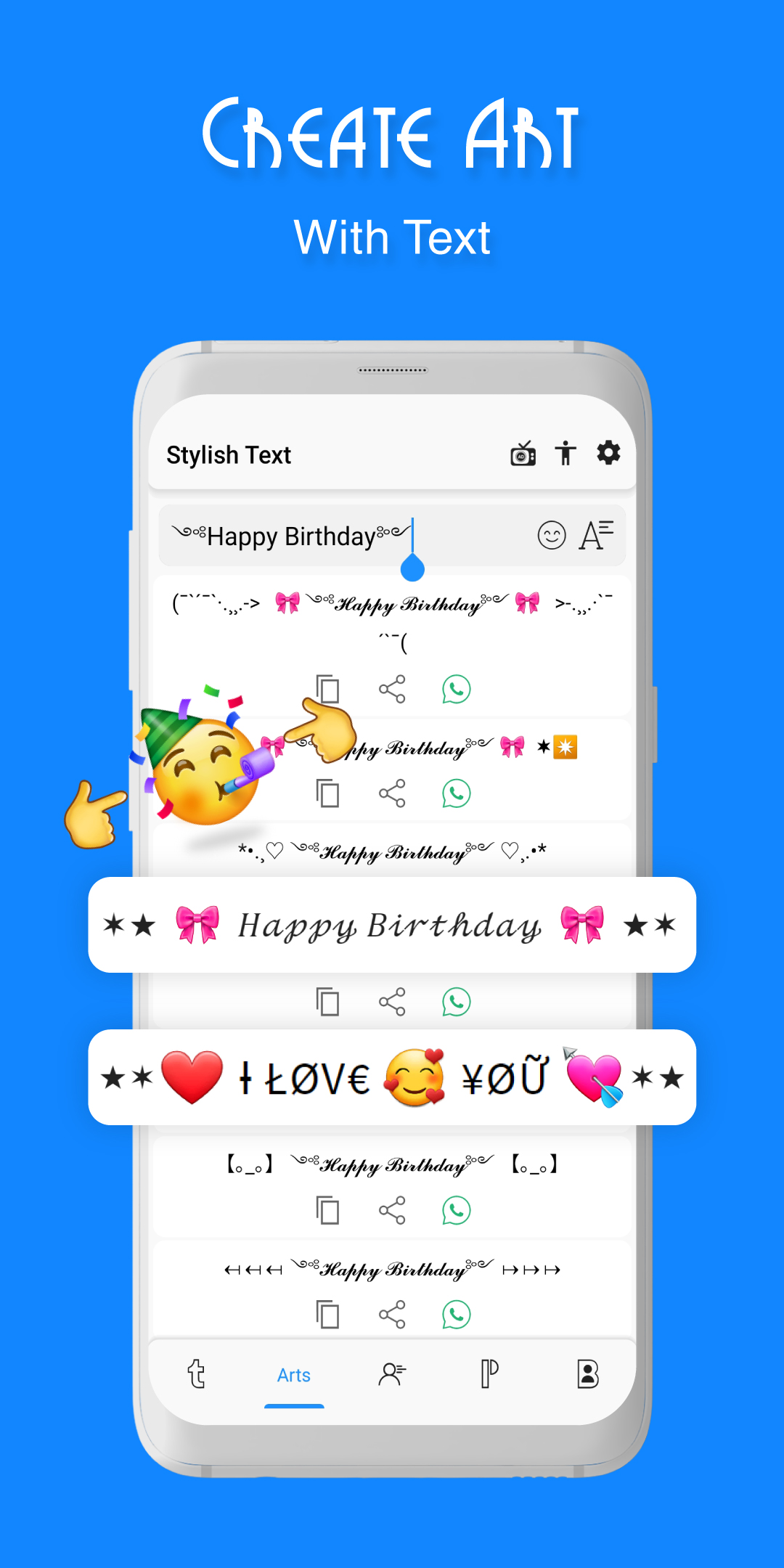اسکرین شات 3 برنامه Stylish Text, Fonts & Keyboard