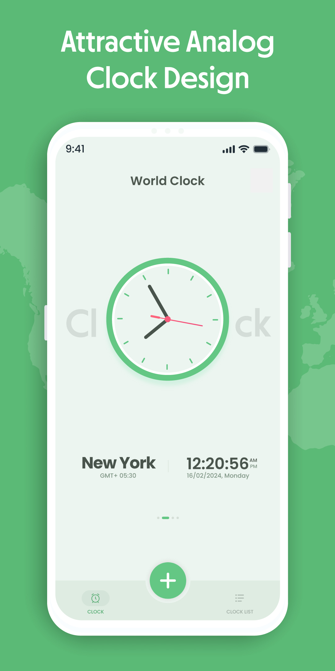 اسکرین شات 1 برنامه World Clock Widget