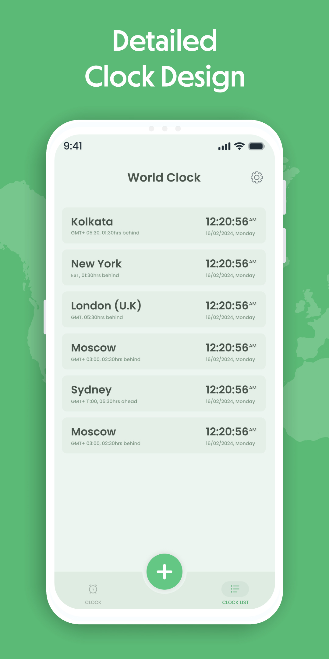 اسکرین شات 3 برنامه World Clock Widget