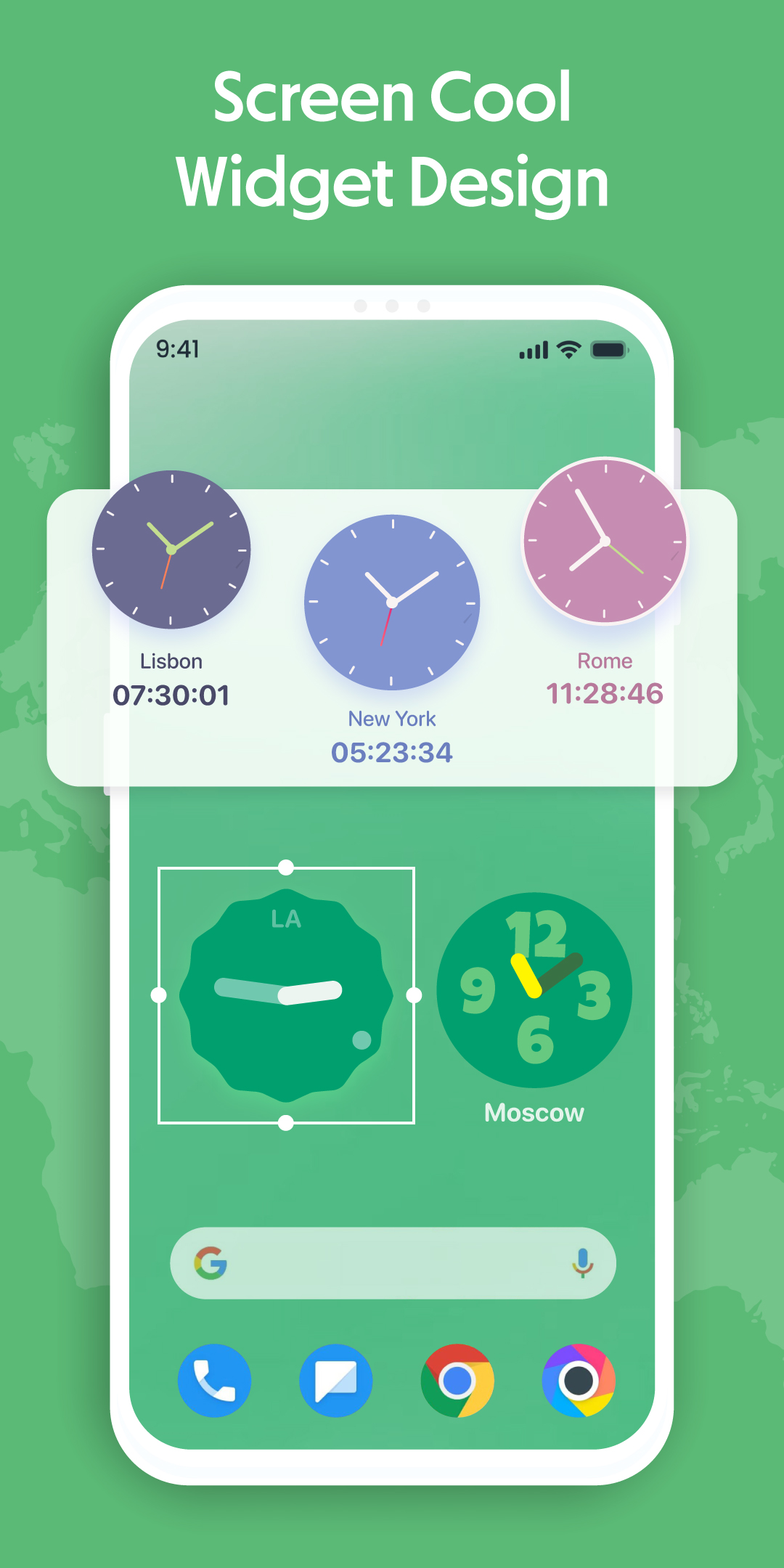 اسکرین شات 2 برنامه World Clock Widget