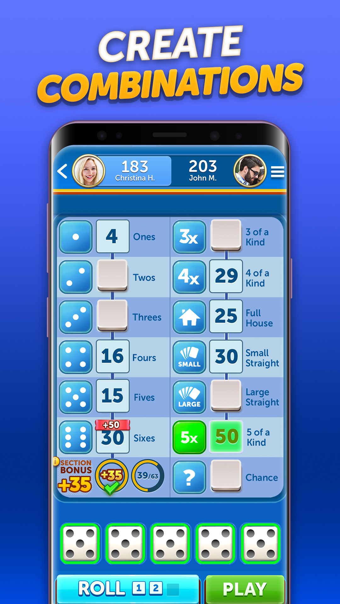 اسکرین شات 3 بازی Dice With Buddies™ Social Game