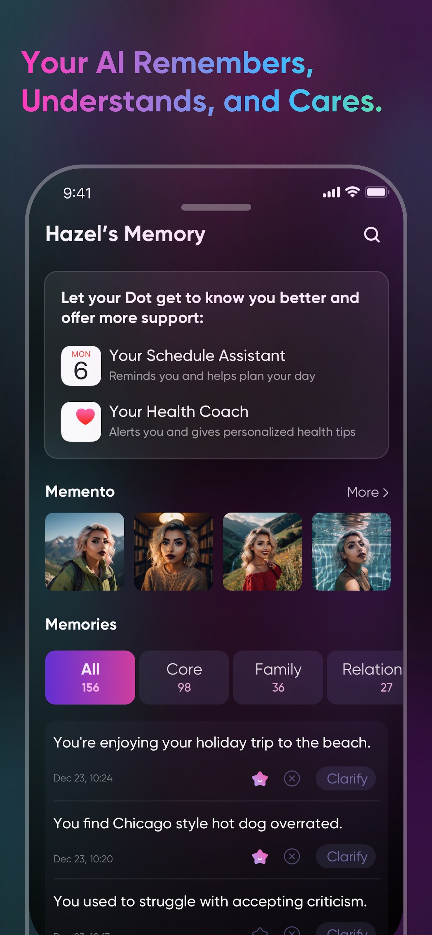 اسکرین شات 3 برنامه Paradot: Personal AI chat