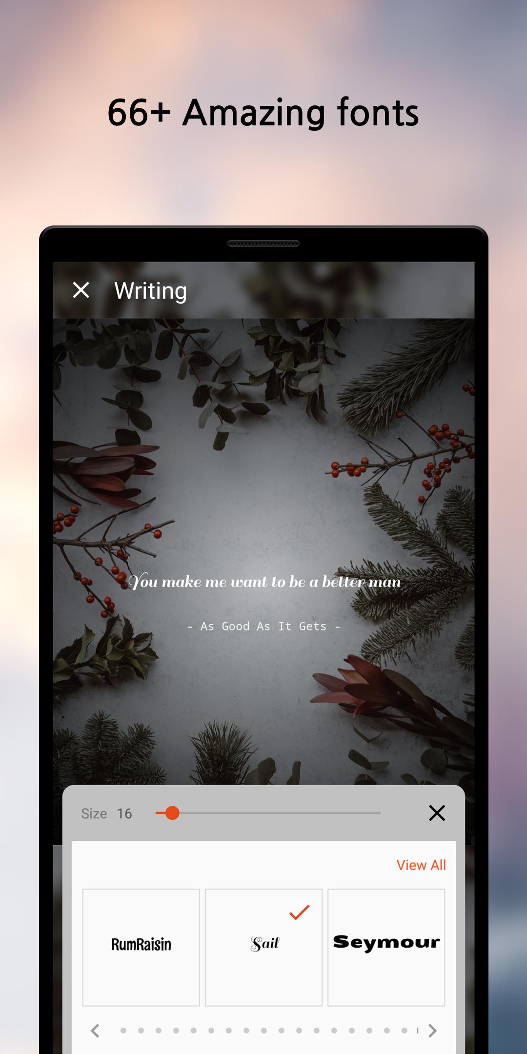 اسکرین شات 4 برنامه Geulgram - Text on Photo
