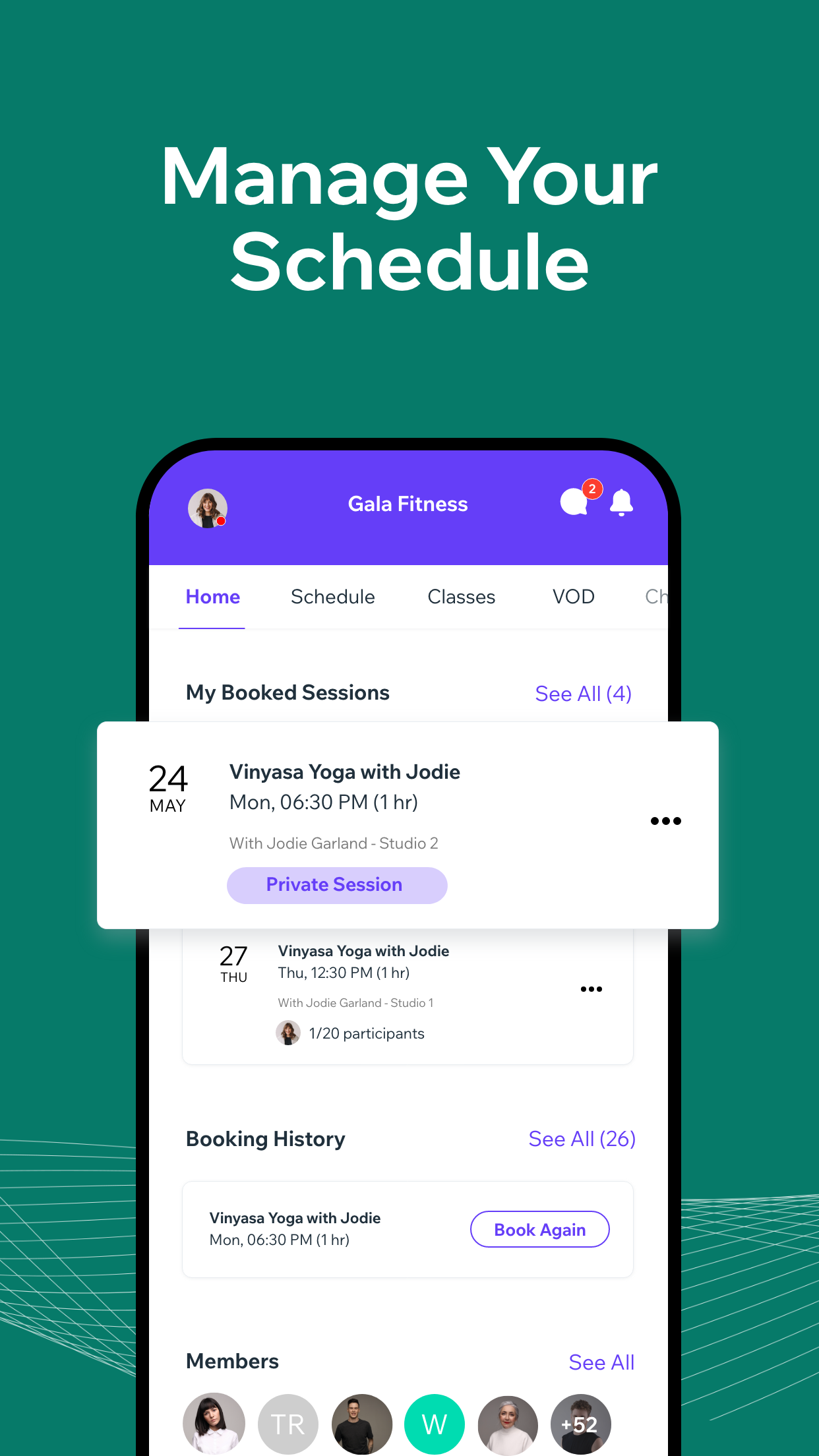 اسکرین شات 5 برنامه Fit by Wix: Book, manage, pay