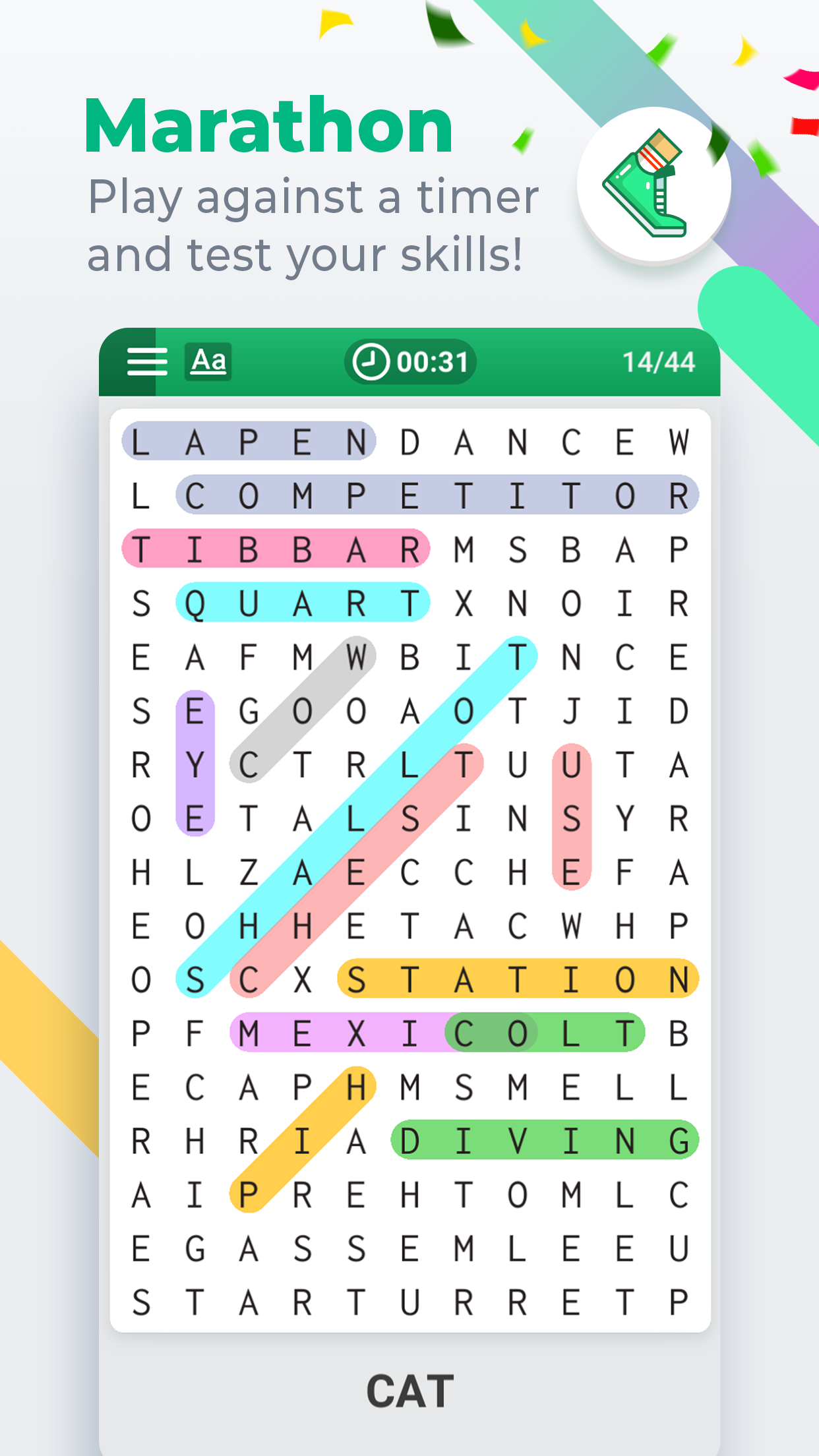 اسکرین شات 7 بازی Word Search Colorful