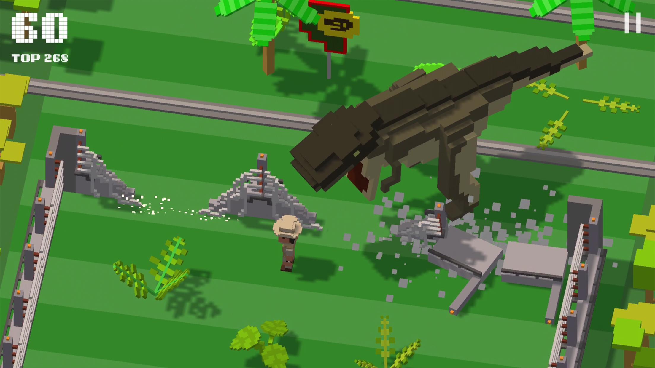 اسکرین شات 1 بازی Jurassic Hopper: Crossy Dinos