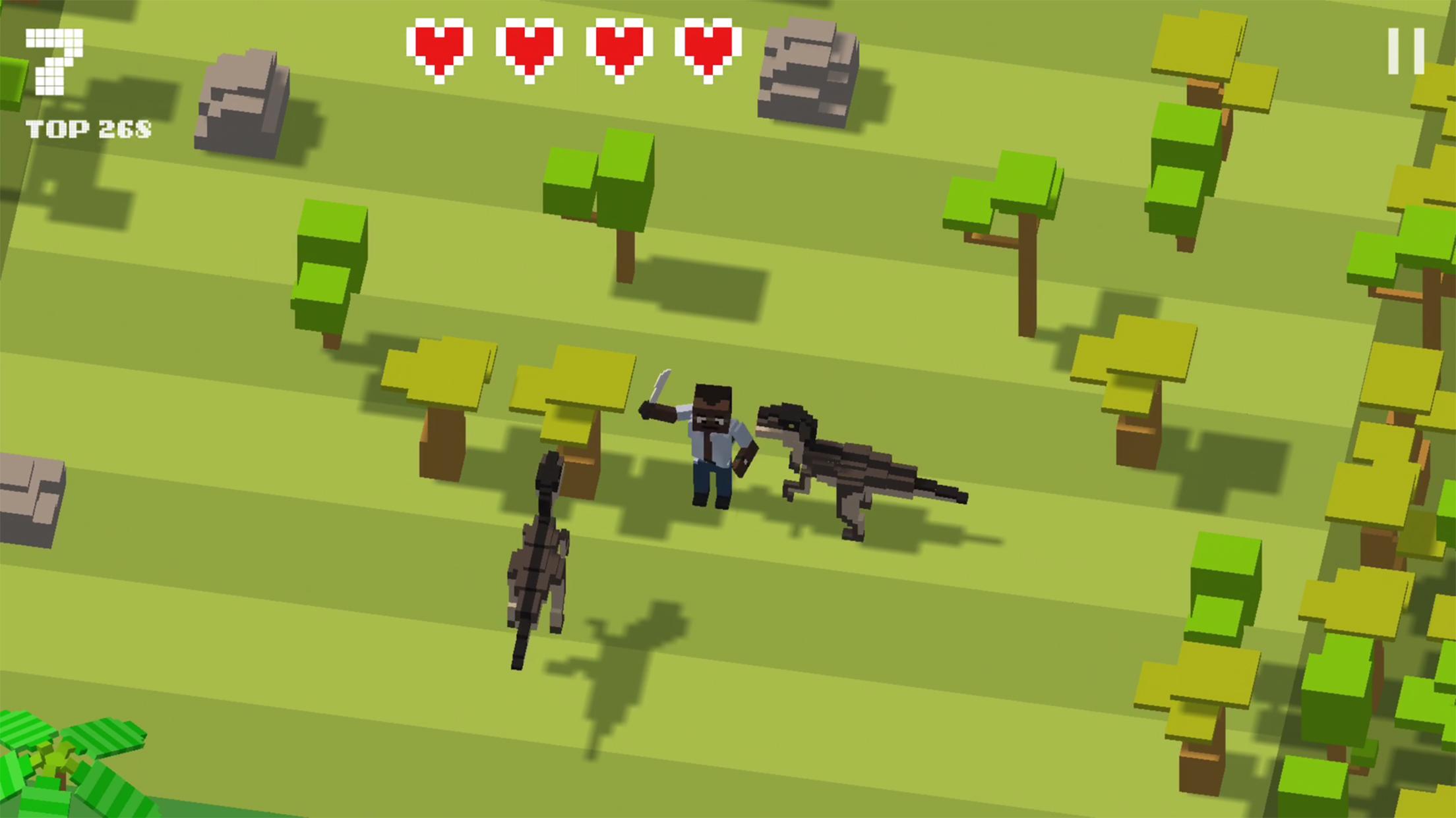 اسکرین شات 3 بازی Jurassic Hopper: Crossy Dinos