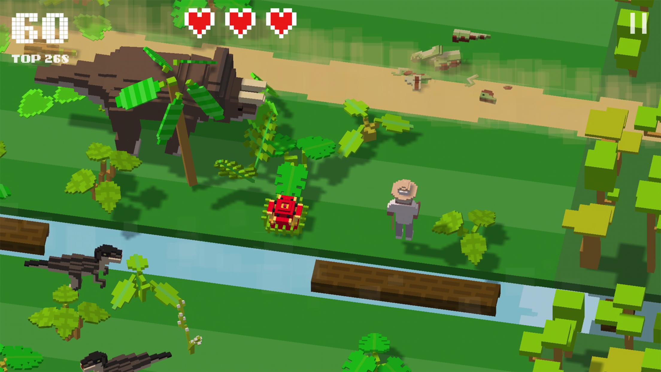 اسکرین شات 2 بازی Jurassic Hopper: Crossy Dinos