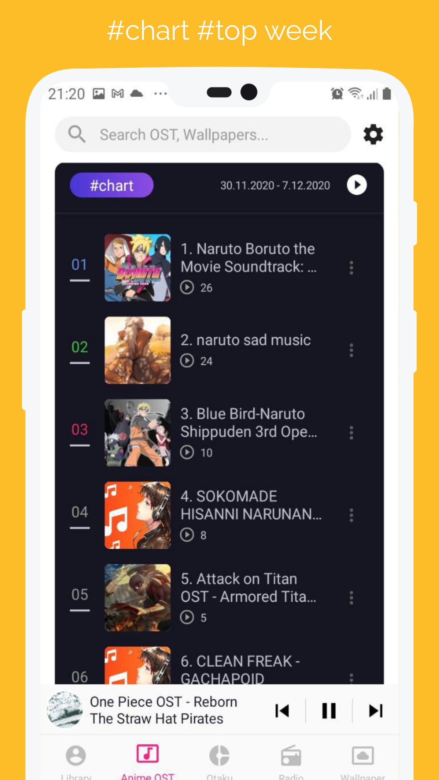 اسکرین شات 2 برنامه Anime Music - Mix, OST, Otaku