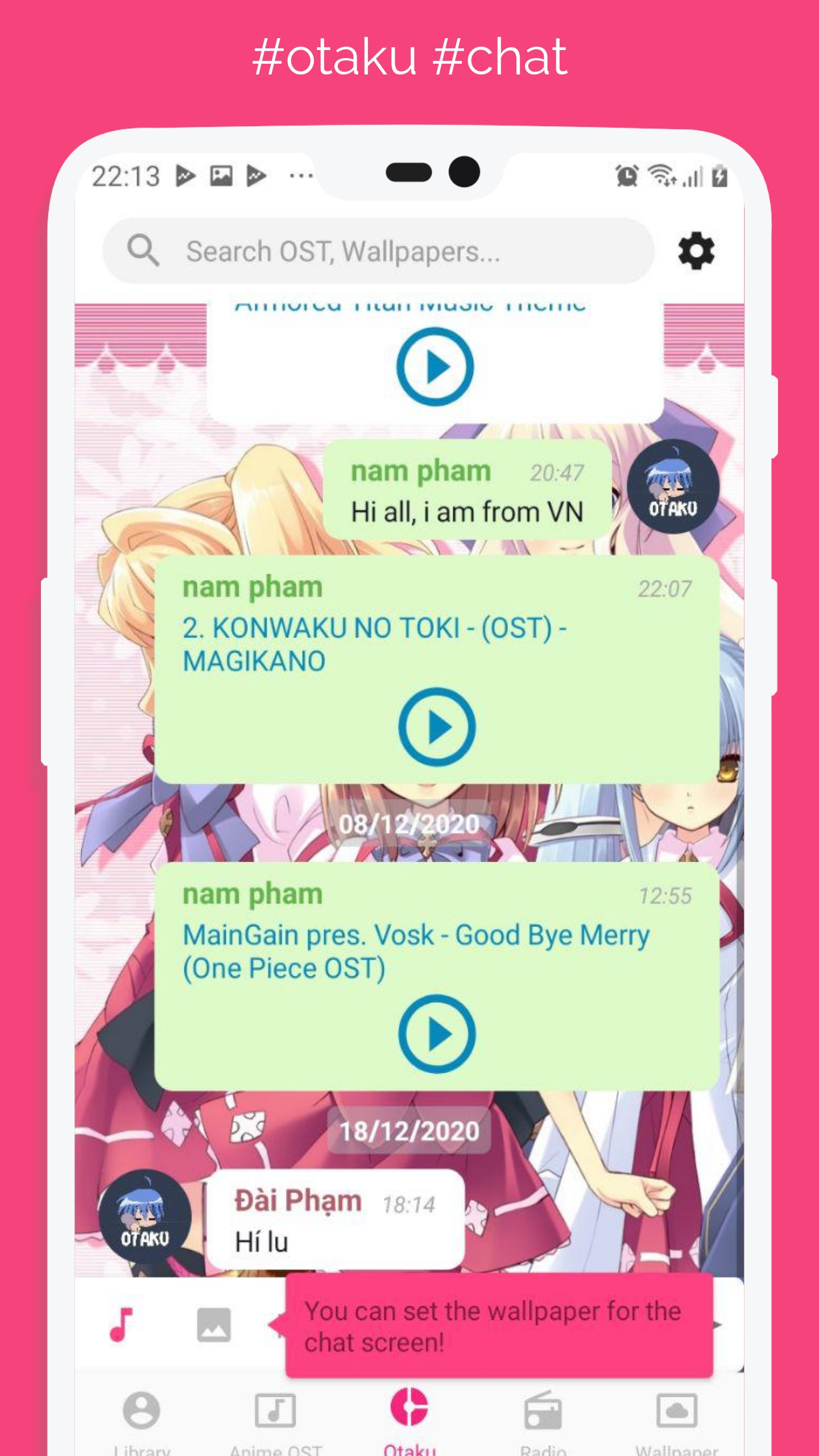 اسکرین شات 4 برنامه Anime Music - Mix, OST, Otaku