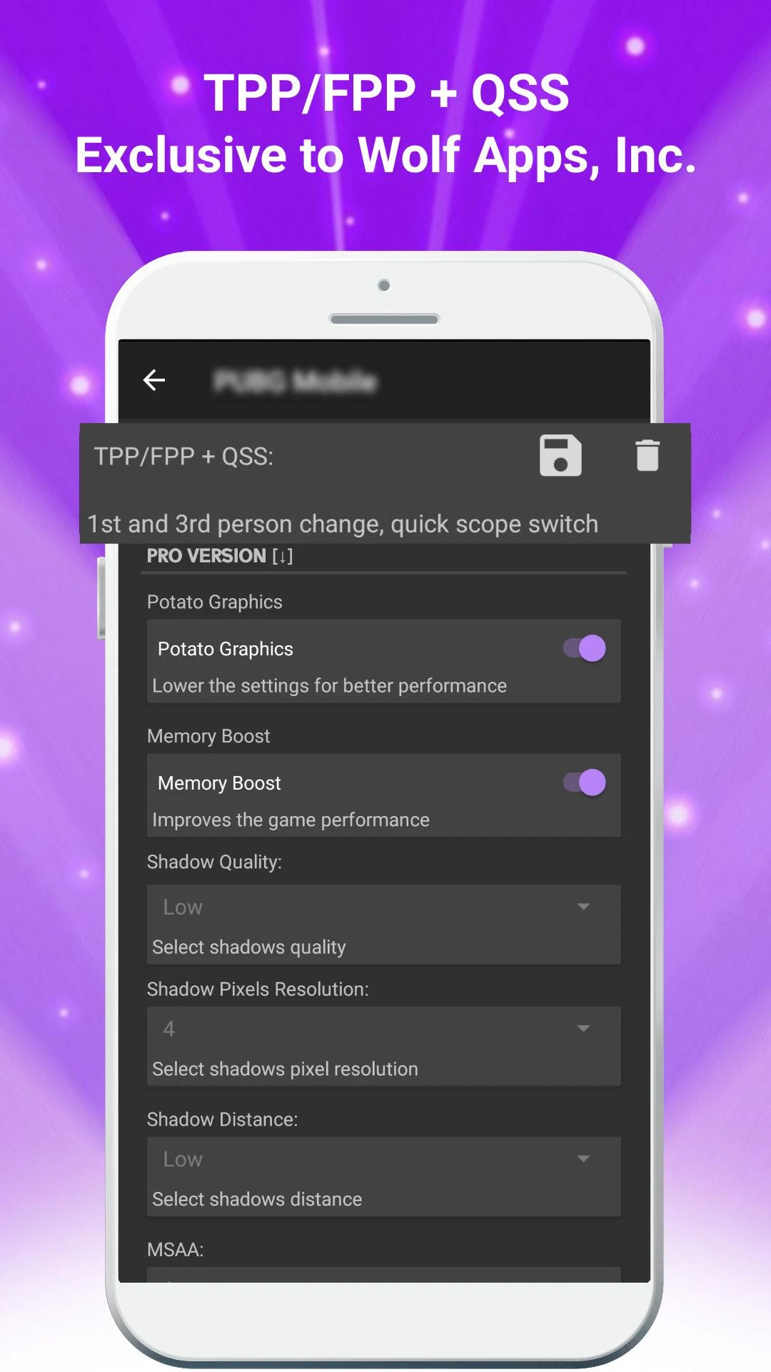 اسکرین شات 4 برنامه Wolf Game Booster & GFX Tool