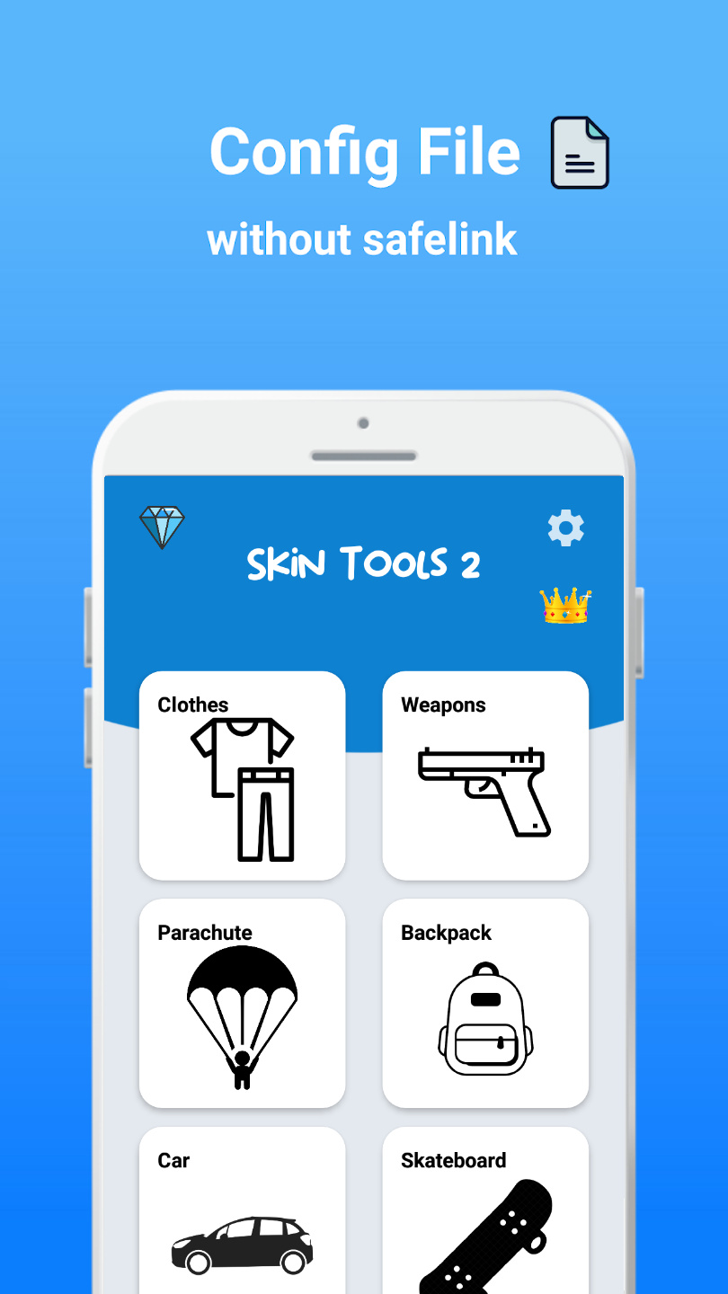 اسکرین شات 1 برنامه Skin Tools 2: Config FF No Ban