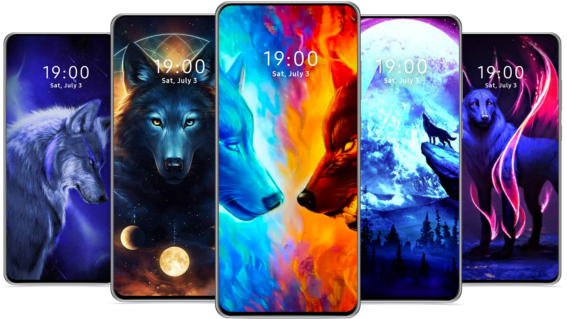 اسکرین شات 2 برنامه Wolf Wallpaper