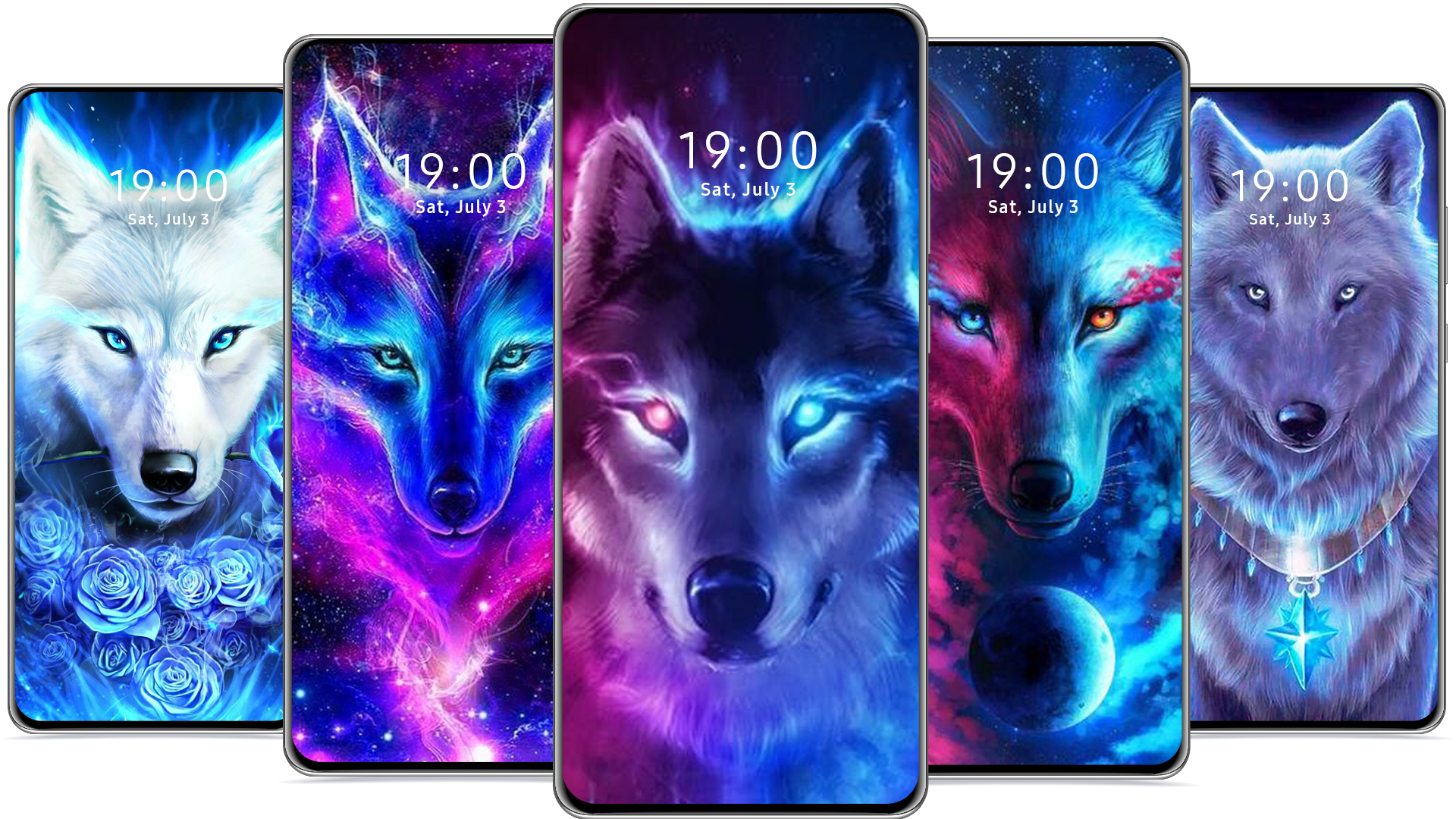 اسکرین شات 1 برنامه Wolf Wallpaper