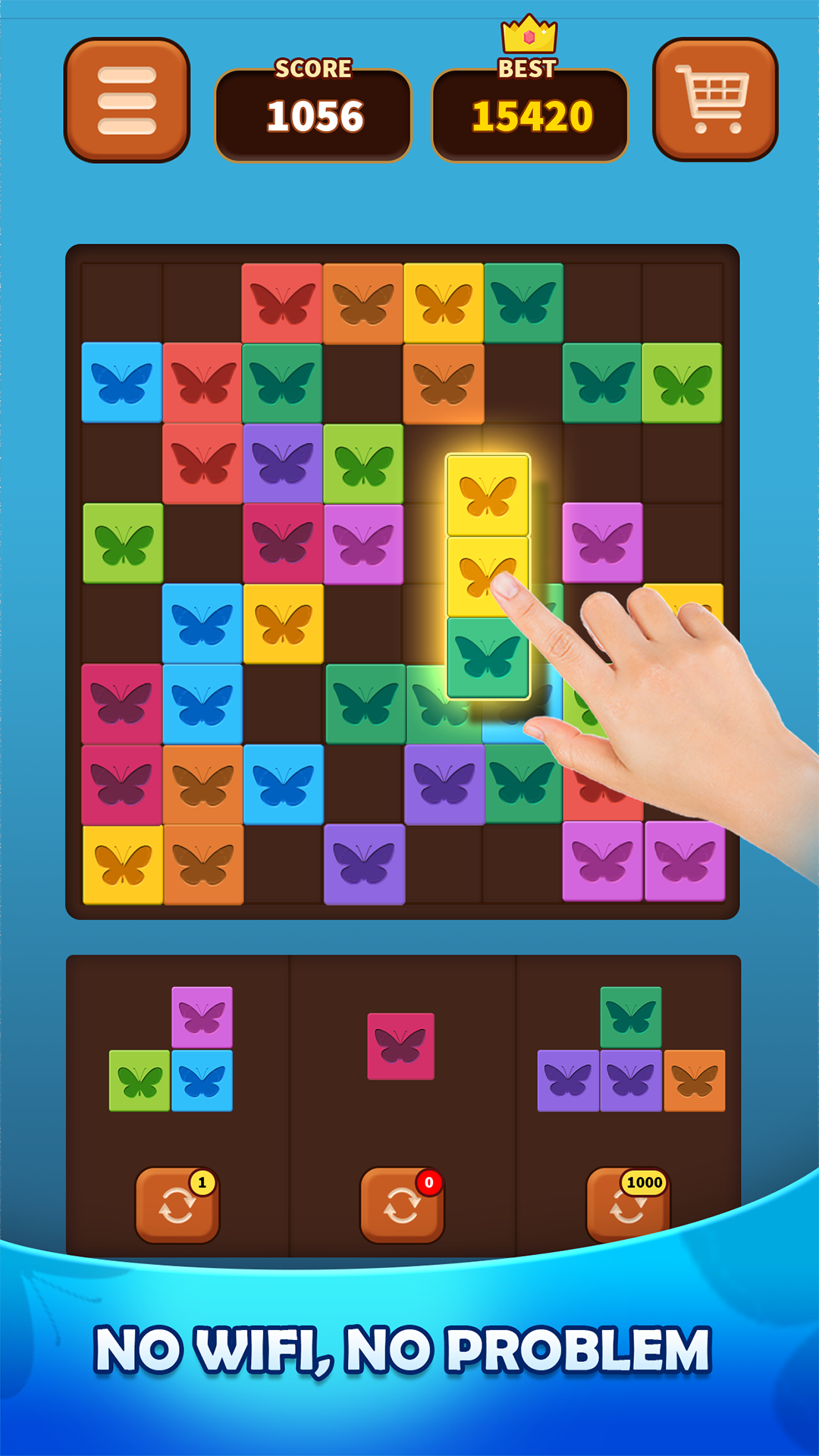 اسکرین شات 2 بازی Triple Butterfly: Block Puzzle