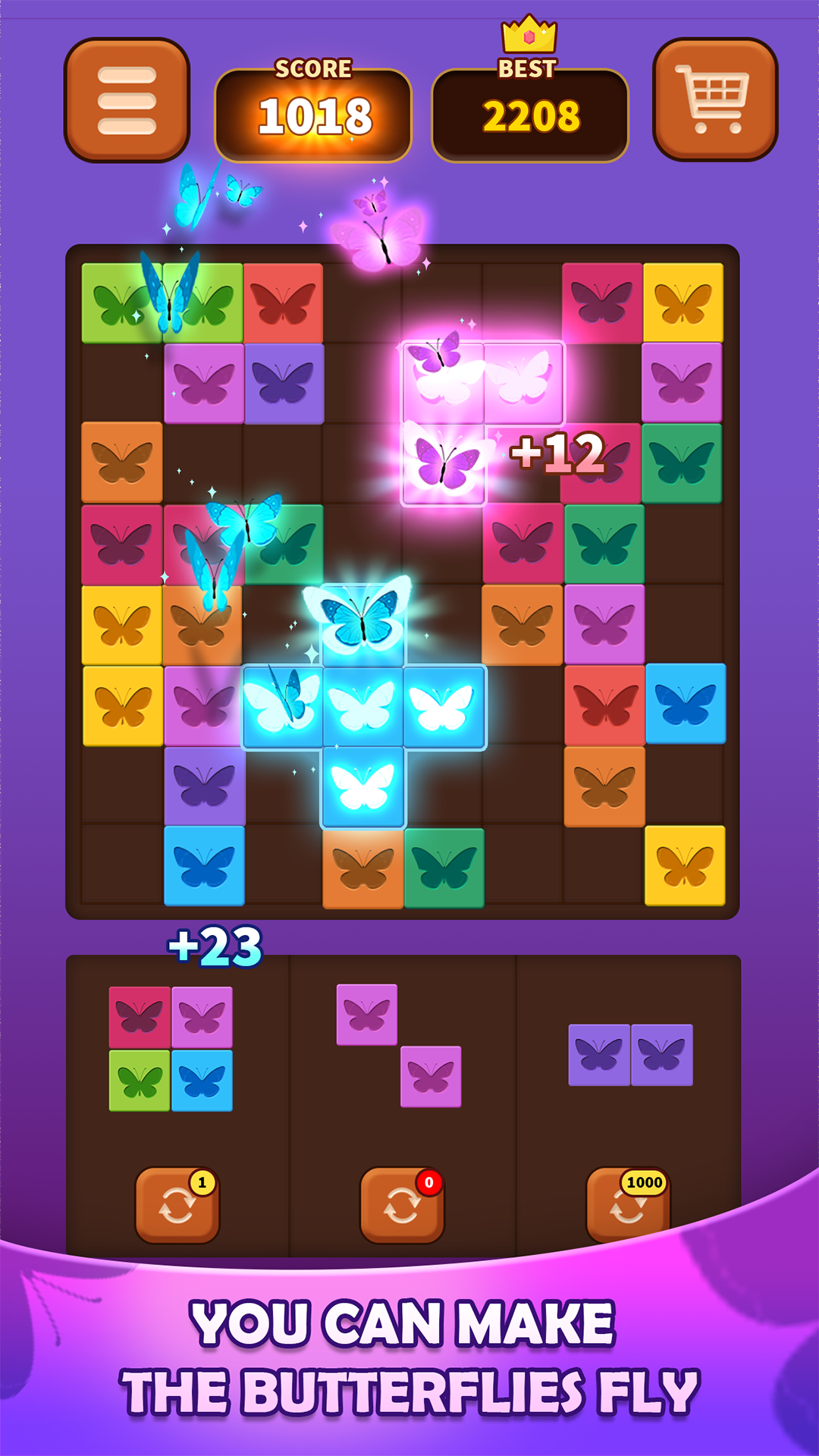 اسکرین شات 4 بازی Triple Butterfly: Block Puzzle