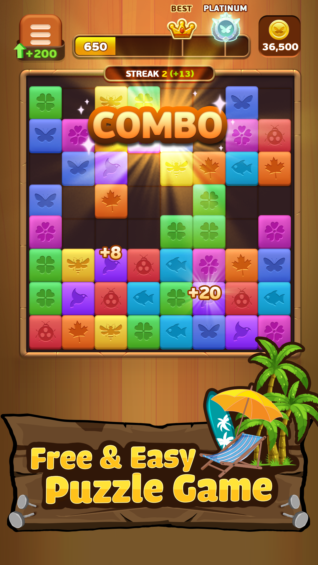 اسکرین شات 5 بازی Triple Butterfly: Block Puzzle