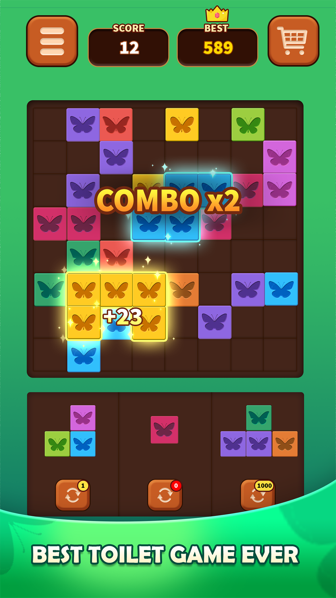 اسکرین شات 3 بازی Triple Butterfly: Block Puzzle